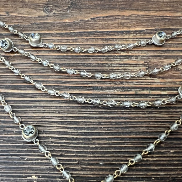 Virgins Saints and Angels  Multi Strand Crystal Gemstone and Rhinestone Rosary - Picture 4 of 12